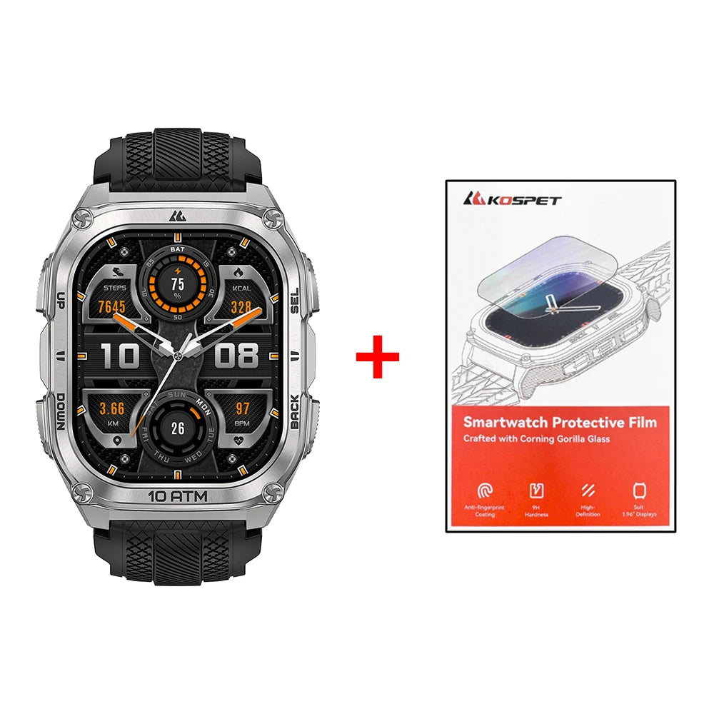 KOSPET Tank M4 Smart Watch GPS 10ATM Waterproof Health Monitor