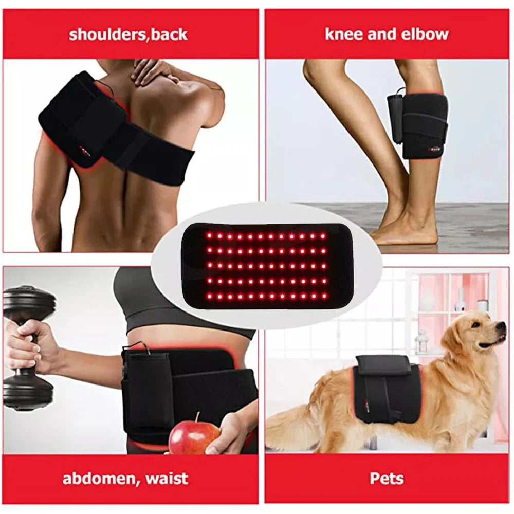 Portable Infrared LED Light Therapy Heated Recovery Pad