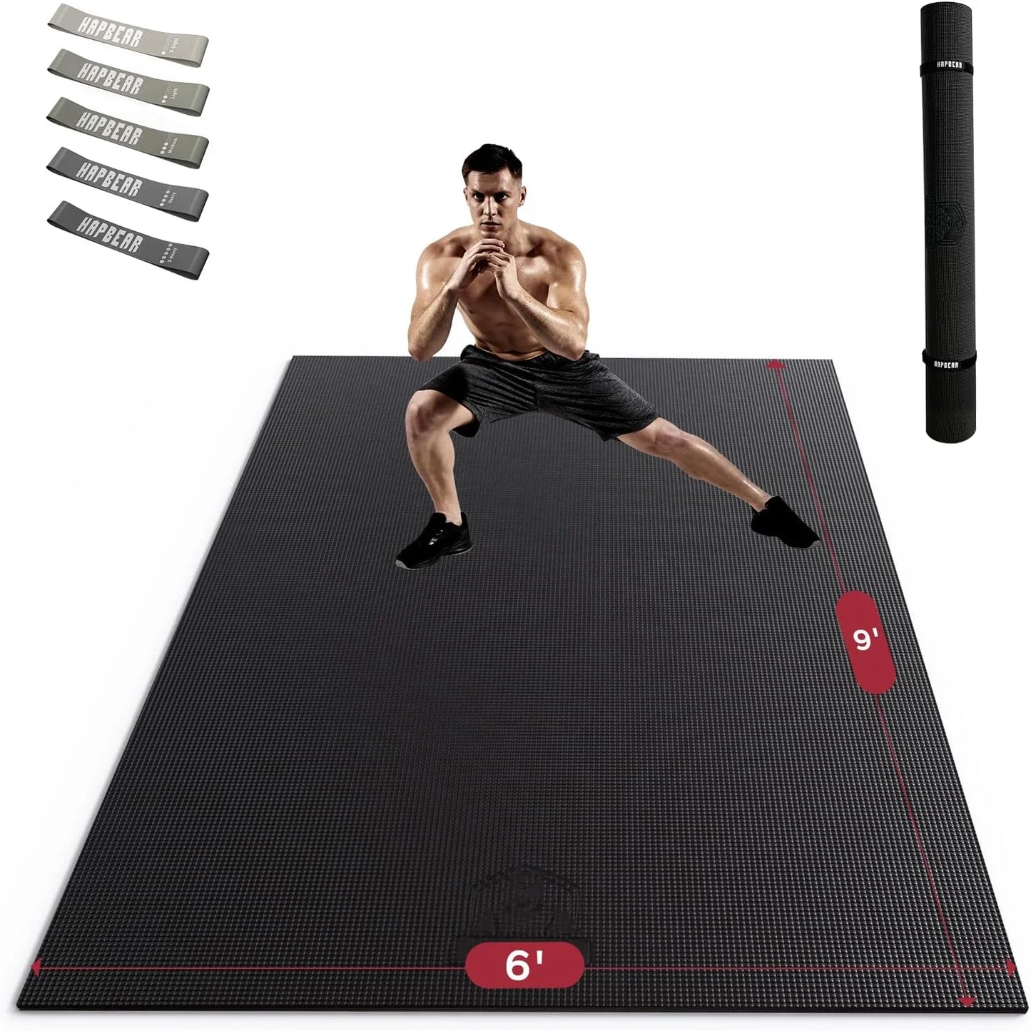 Hapbear High Density Pvc Commercial Grade Fitness Mat
