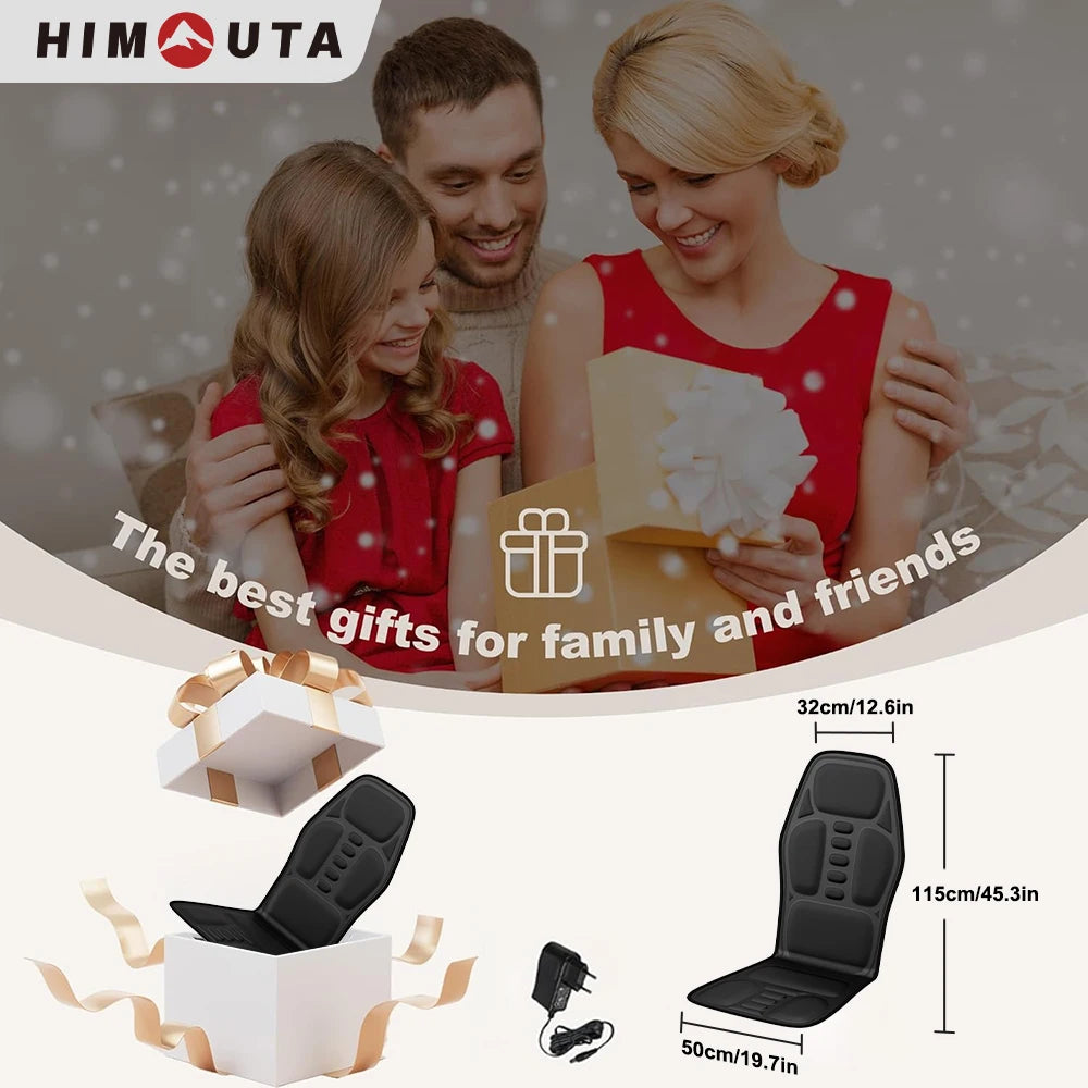Himouta Heated Electric Back Massager Chair Cushion