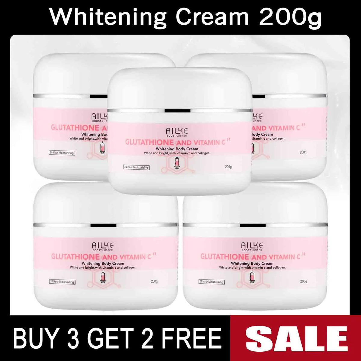 AILKE Glutathione and Vitamin C Brightening Moisturizing Skincare Set