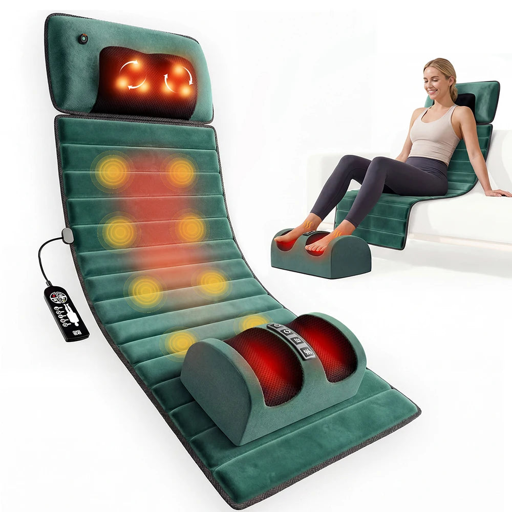 SL-602 Full Body Massage Mat With Heat And Detachable Pad