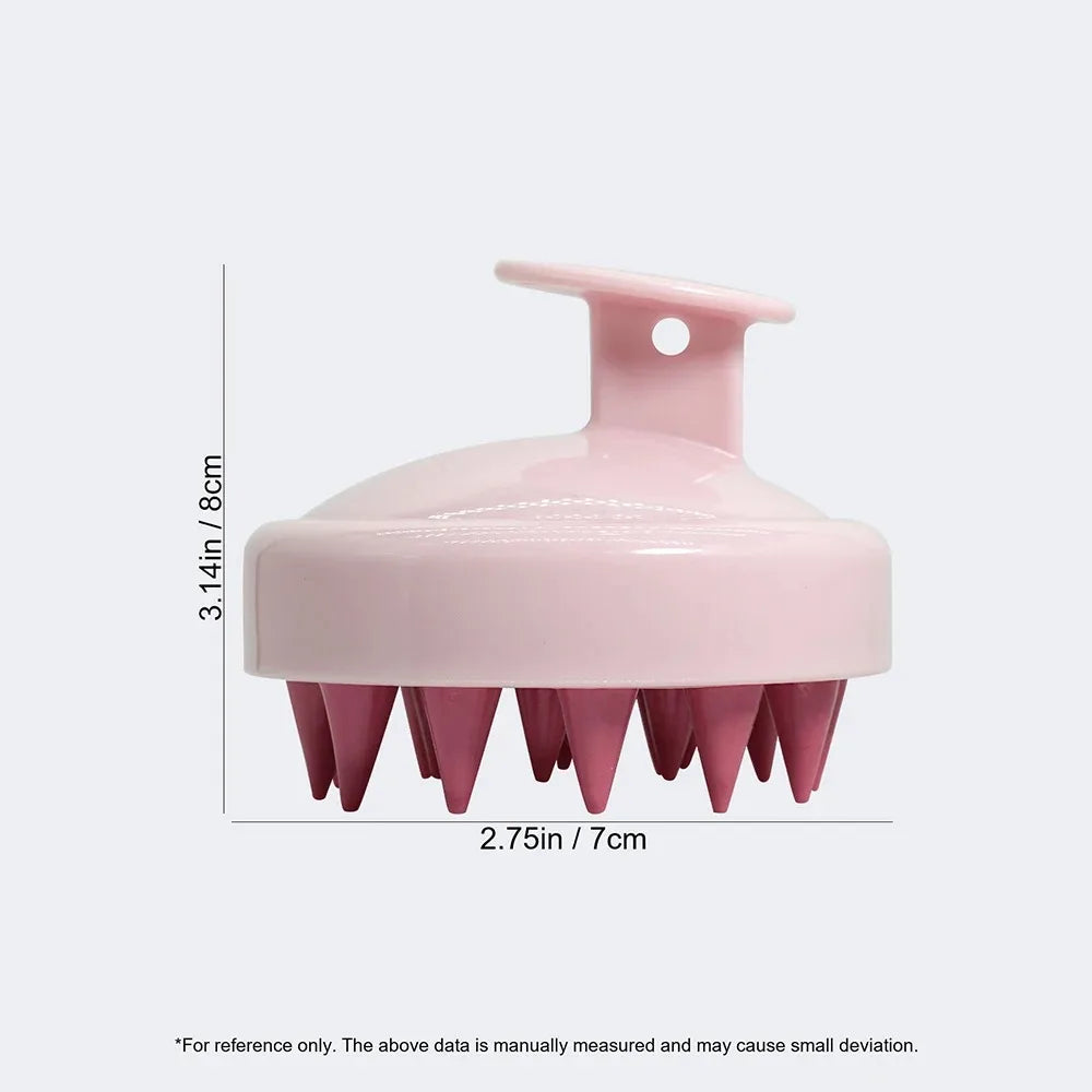 Silicone Shampoo Brush Head For Scalp Massage And Hair Washing