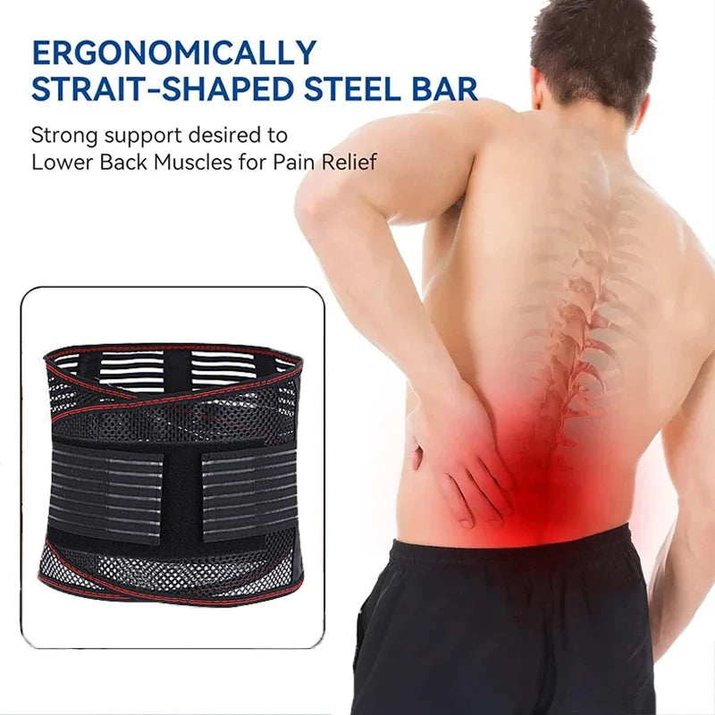 Back Pain Relief Lumbar Brace With 5 Stays For Everyone