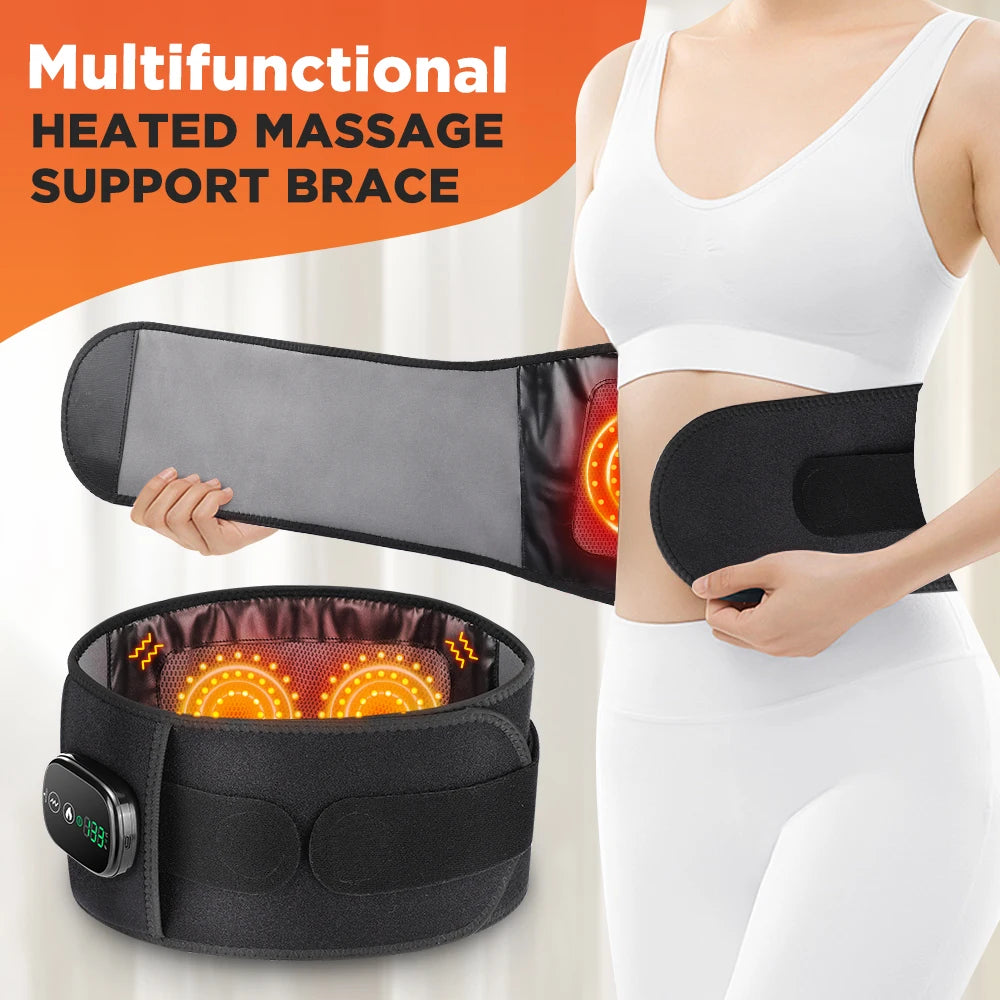 Hailicare Heating Vibration Massager Belt For Lumbar Support