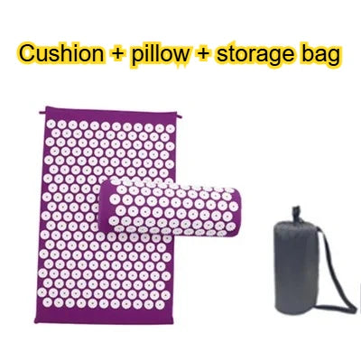 Acupressure Mat And Pillow Set For Neck Back Pain Relief