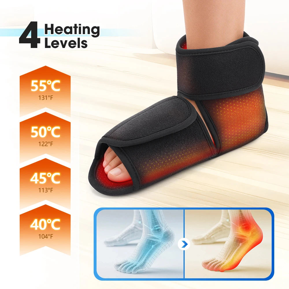 Hailicare Dual Airbag Heated Foot Ankle Massager For Comfort