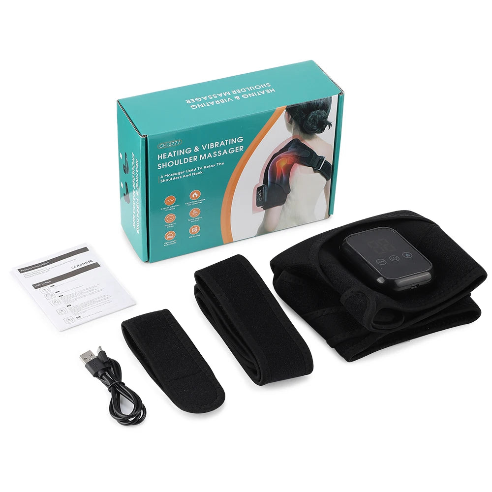 Hailicare Heated Shoulder Wrap Cordless Massage With Vibration