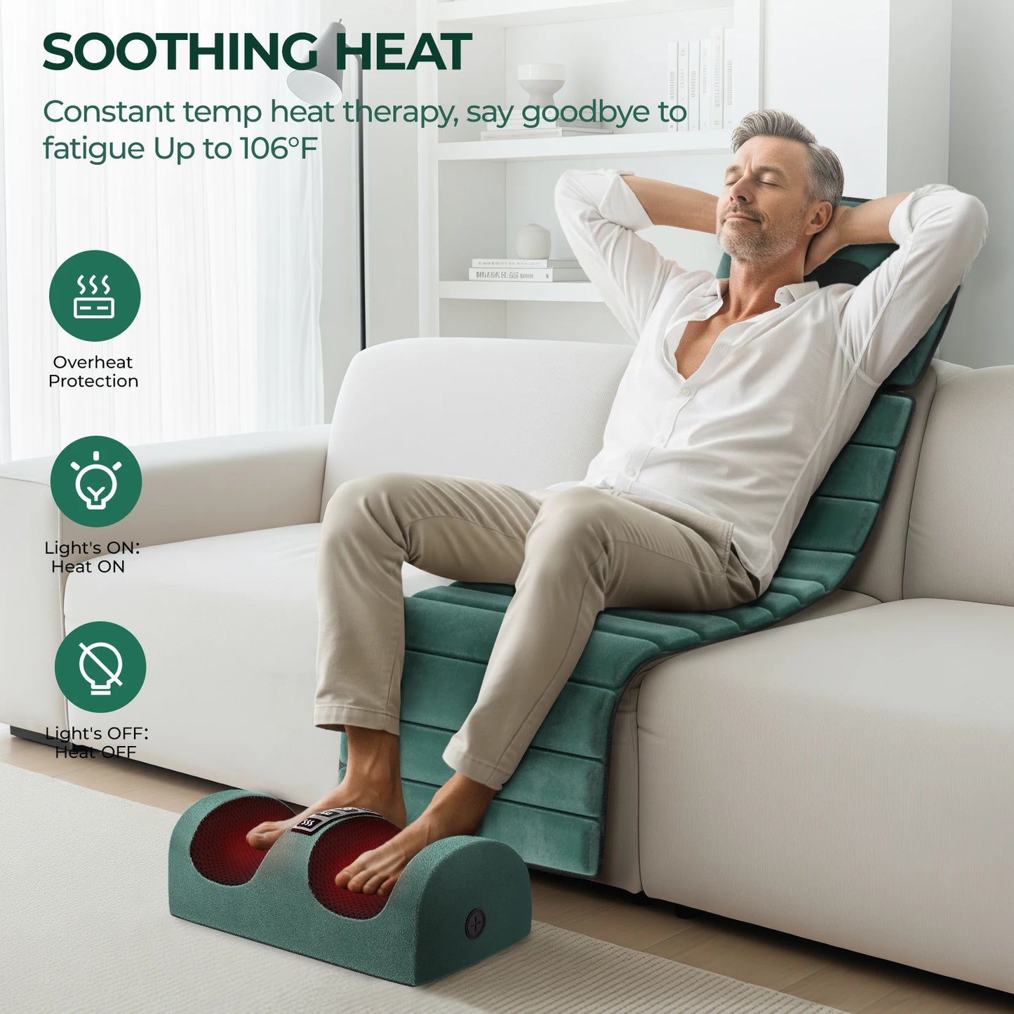 SL-602 Full Body Massage Mat With Heat And Detachable Pad