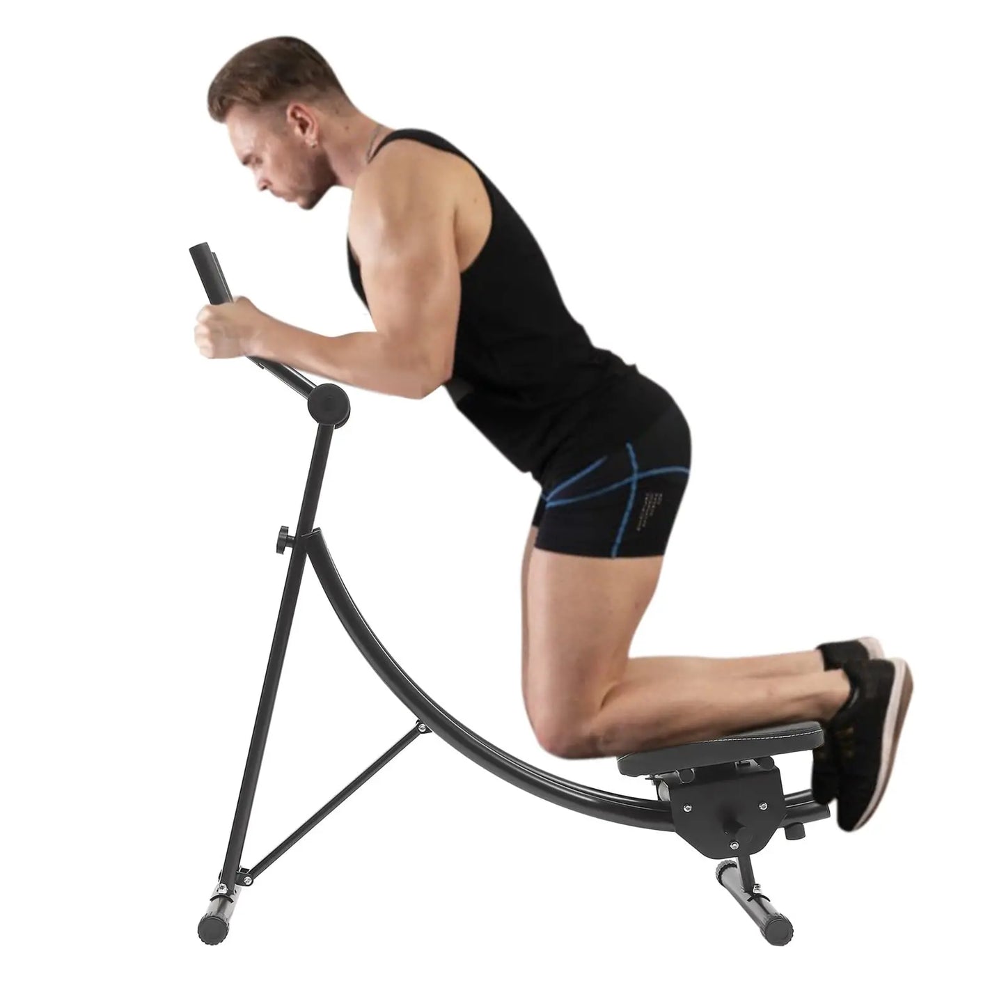 150kg Adjustable Abs Trainer Home Gym Core Machine Digital Counter