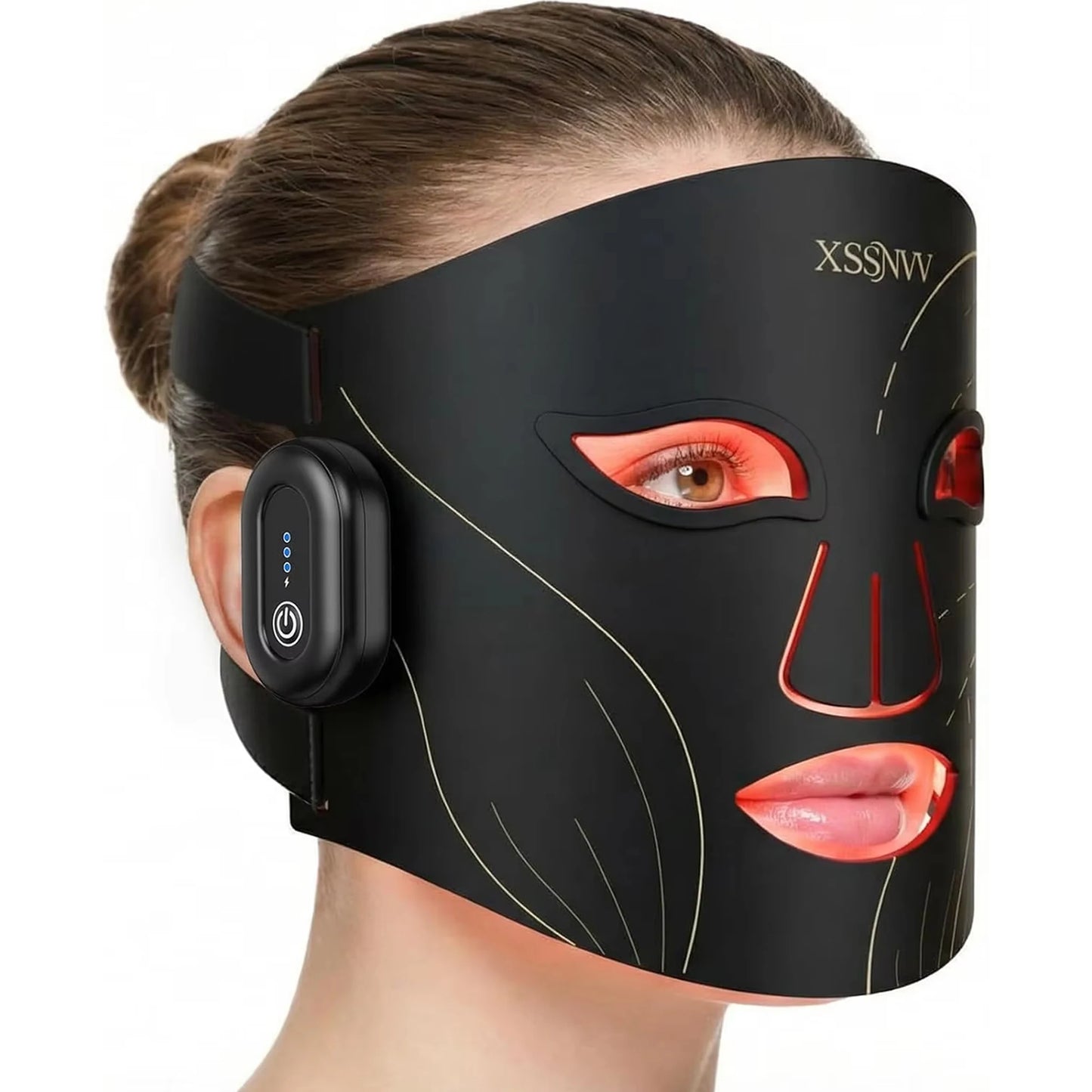 Rechargeable Wireless Led Beauty Mask For Advanced Facial Skin Care