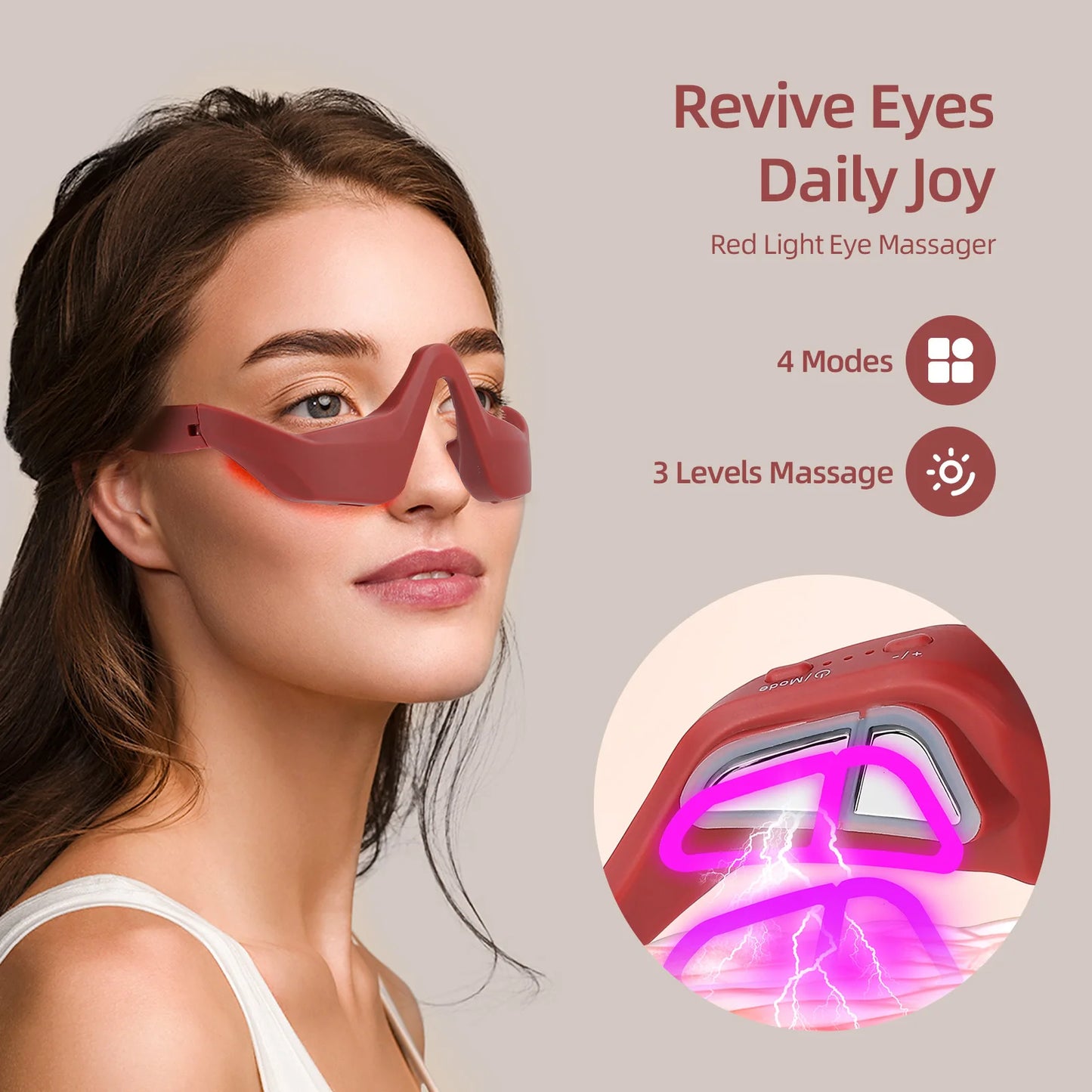 iebilif Under Eye Massager EMS For Fatigue Relief Daily