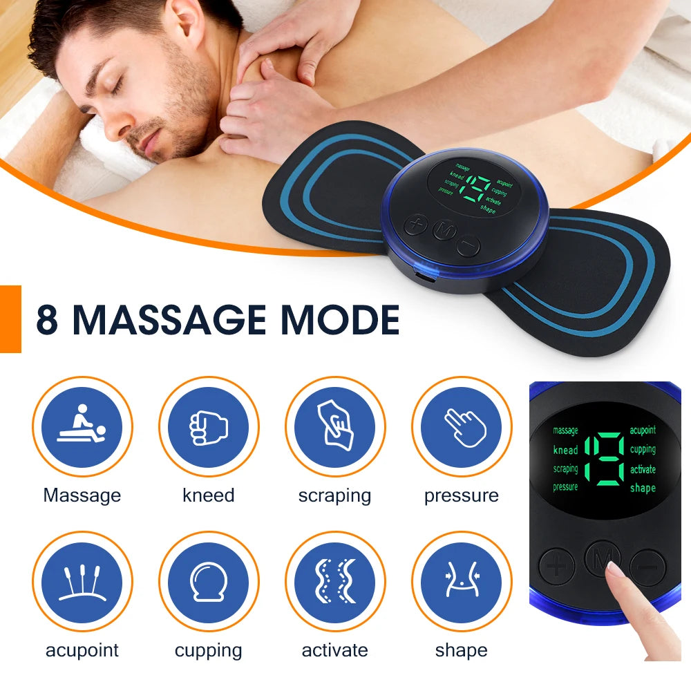 Hailicare Electric Neck Massager Patch For Muscle Relaxation And Shoulder Relief