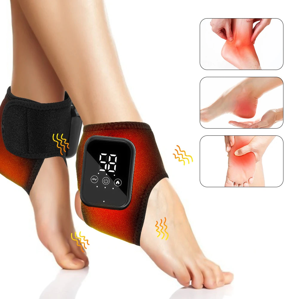 Hailicare Electric Ankle Massager With Heat And Vibration For Feet