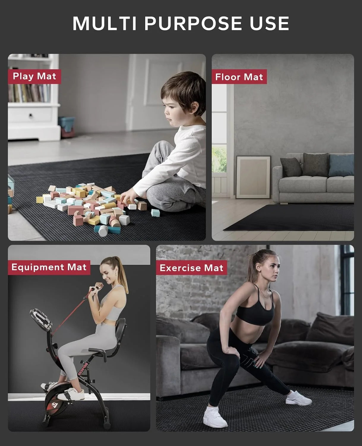 Hapbear High Density Pvc Commercial Grade Fitness Mat