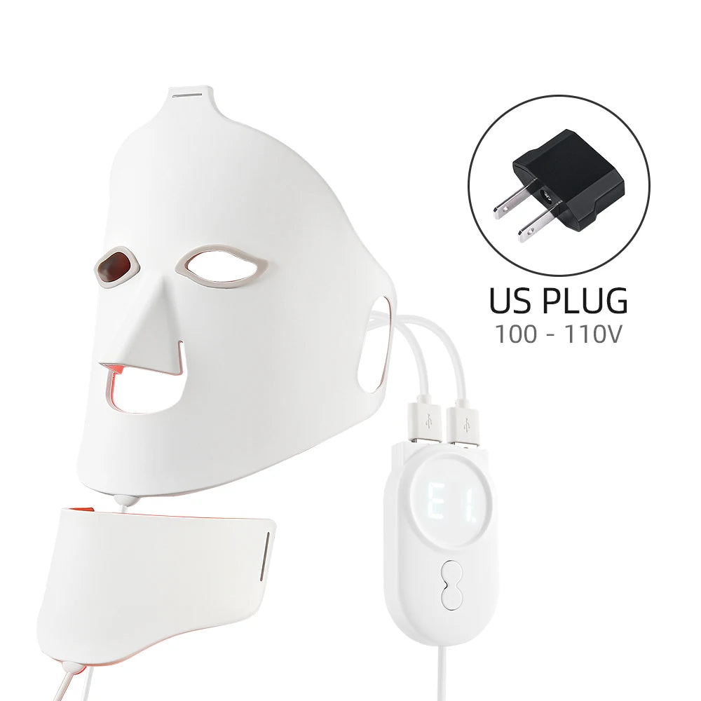 Foreverlily Silicone Led Facial Mask With Red Light Therapy
