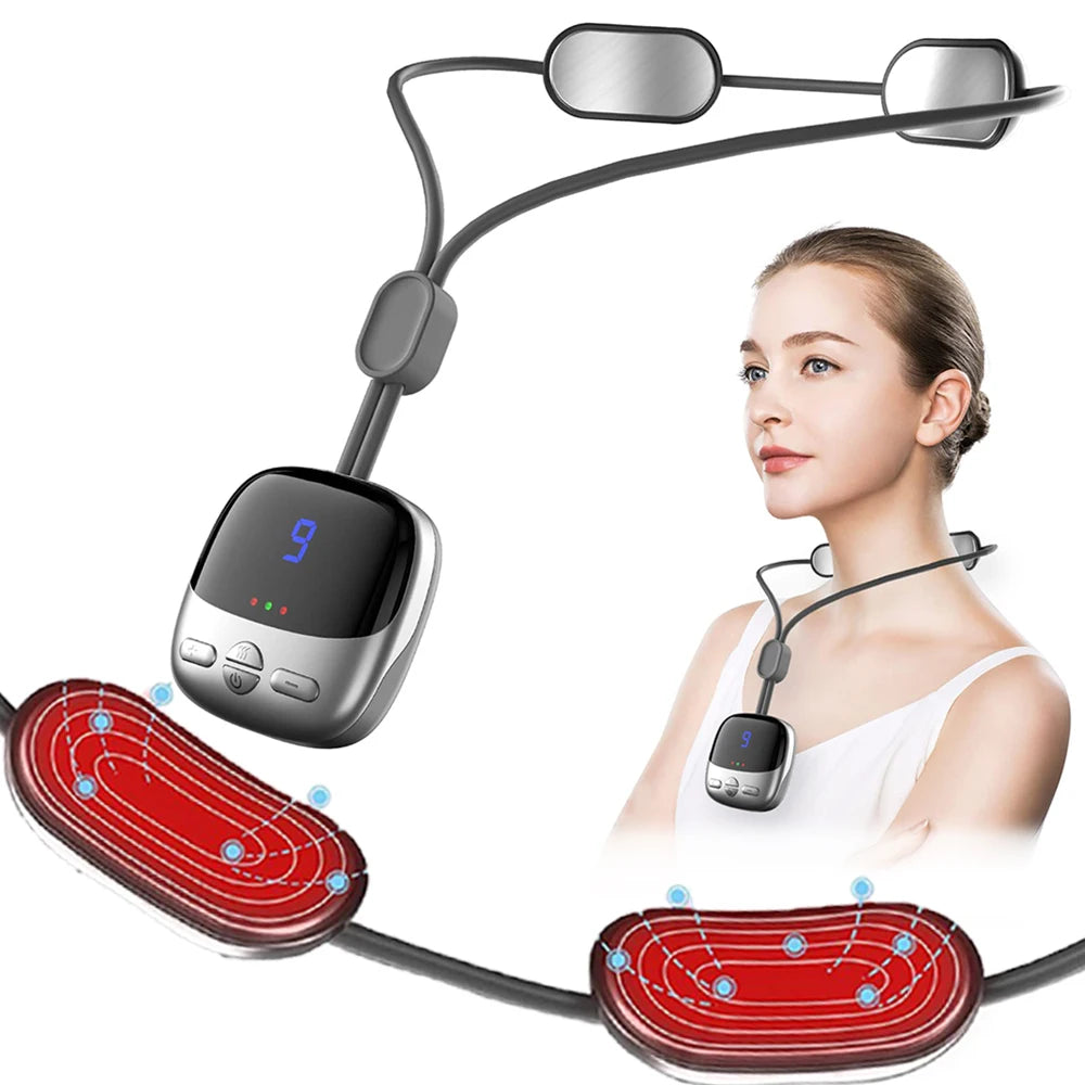 Hanging Neck Massager EMS With Hot Compress For Relaxation