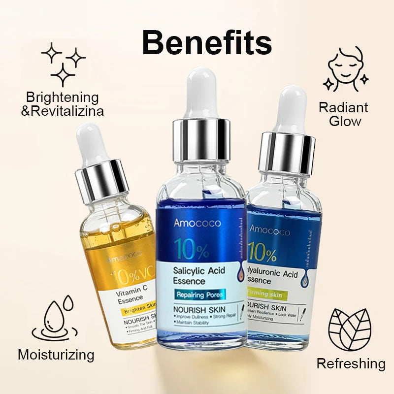 Amococo Vitamin C Serum With Hyaluronic Acid For Hydrating Skin