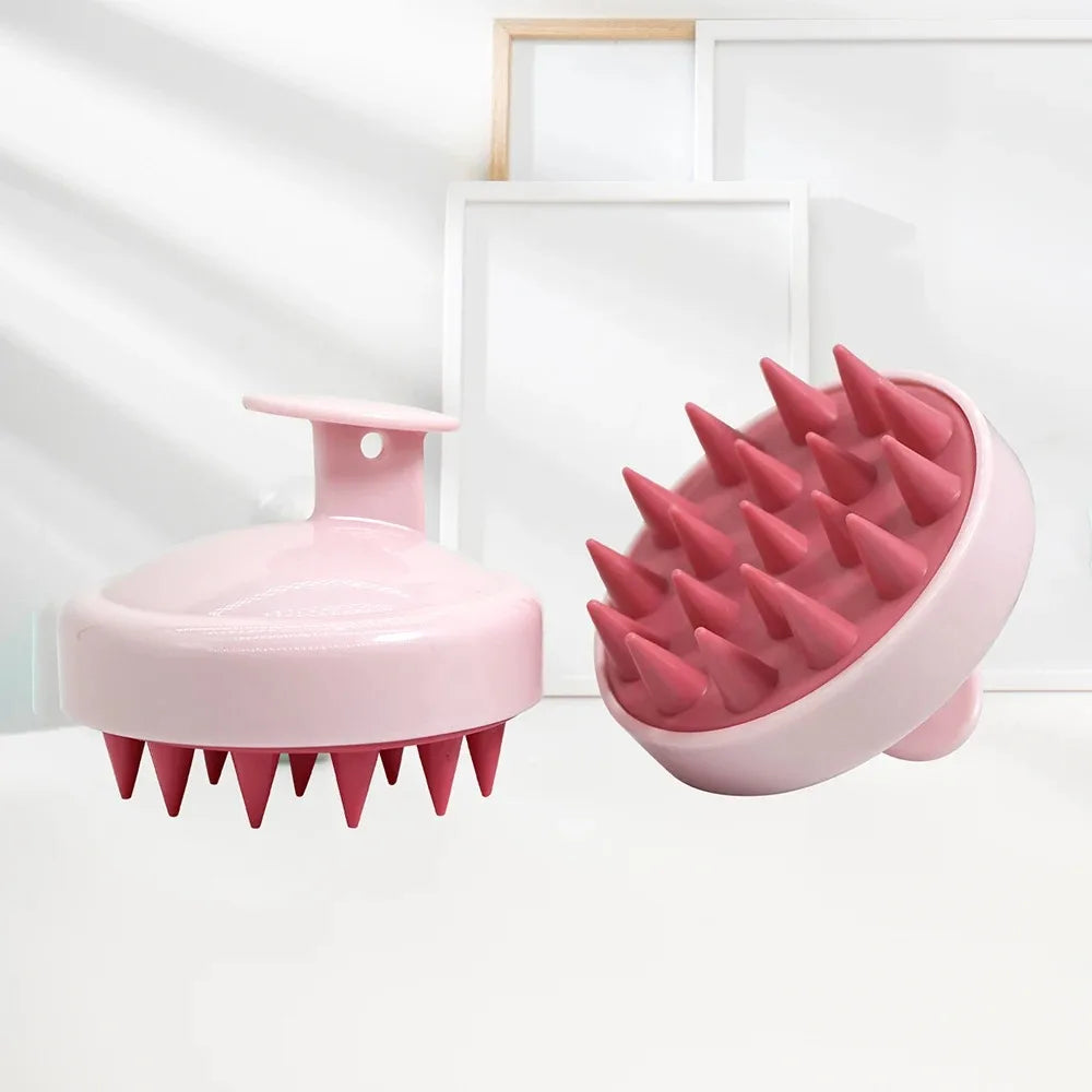 Silicone Shampoo Brush Head For Scalp Massage And Hair Washing