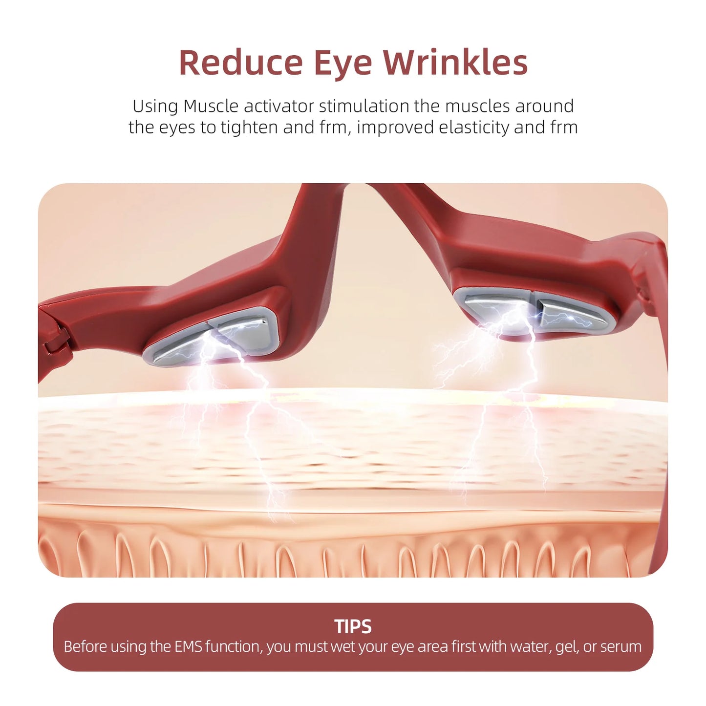 iebilif Under Eye Massager EMS For Fatigue Relief Daily