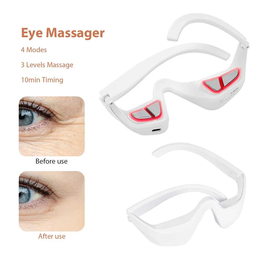 Foreverlily 3D Eye Massager Relieves Eye Fatigue Silicone Mask