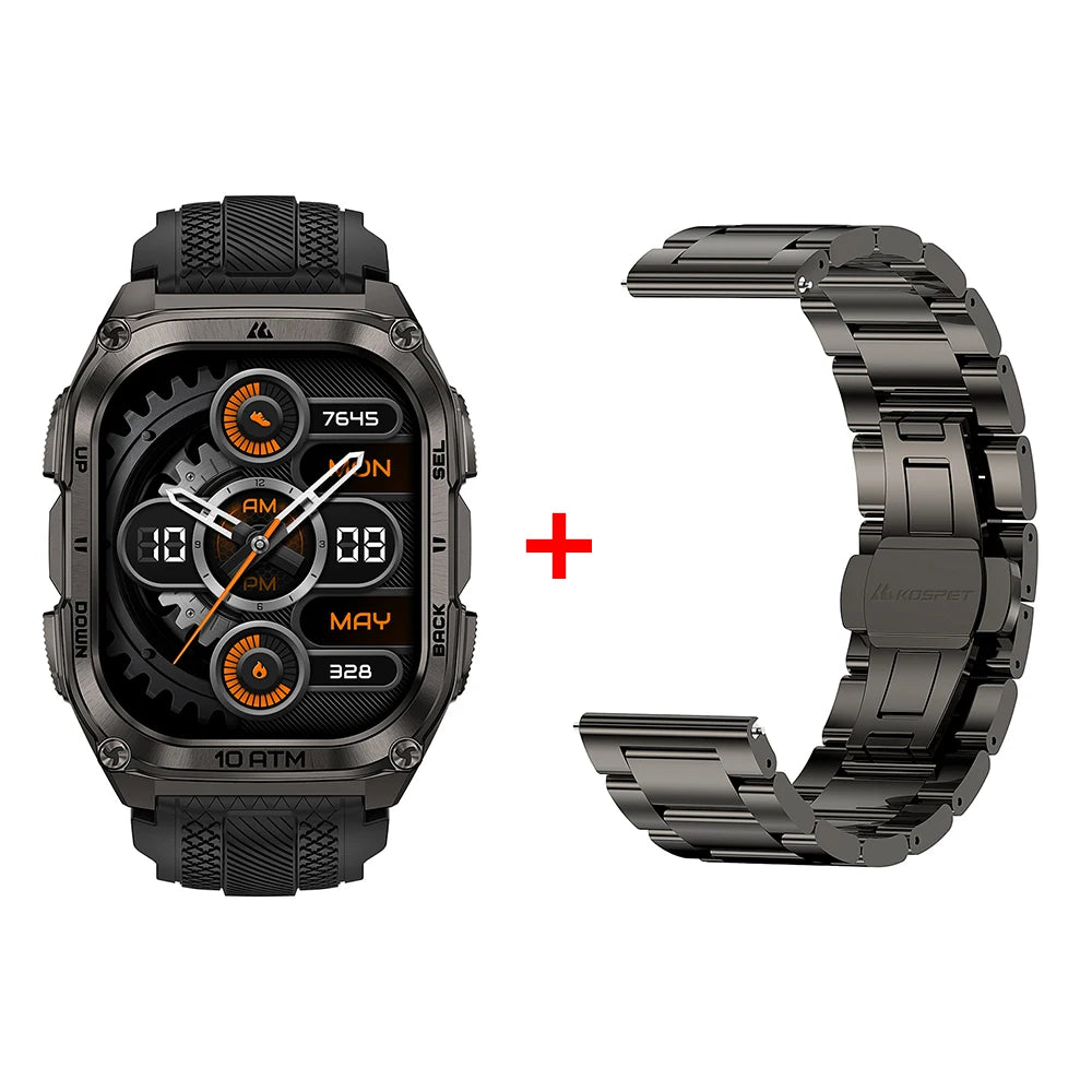 KOSPET Tank M4 Smart Watch GPS 10ATM Waterproof Health Monitor