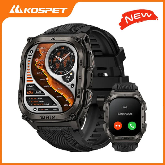 KOSPET Tank M4 Smart Watch GPS 10ATM Waterproof Health Monitor
