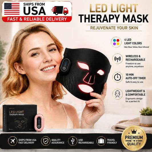 Rechargeable Wireless Led Beauty Mask For Advanced Facial Skin Care