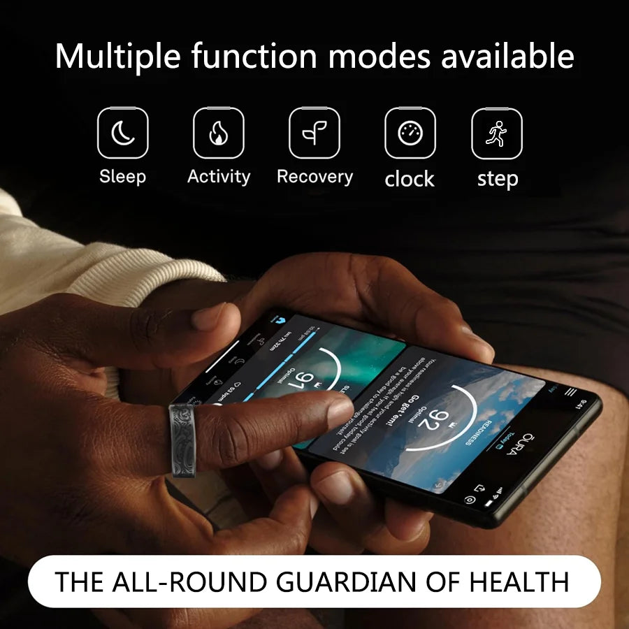 Smart Ring Fitness Tracker With Sleep Monitor And 20 Modes