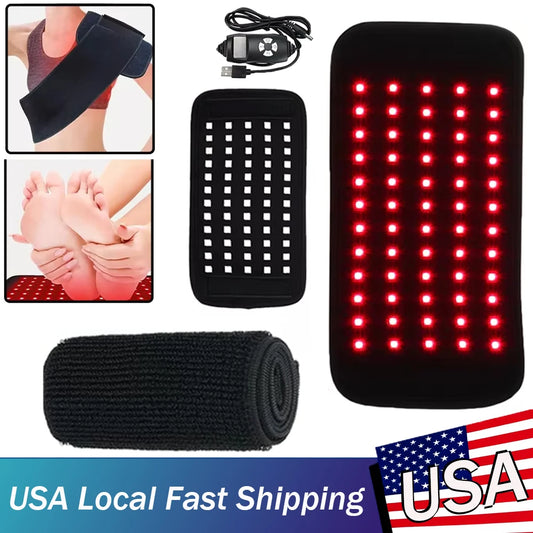 Portable Infrared LED Light Therapy Heated Recovery Pad