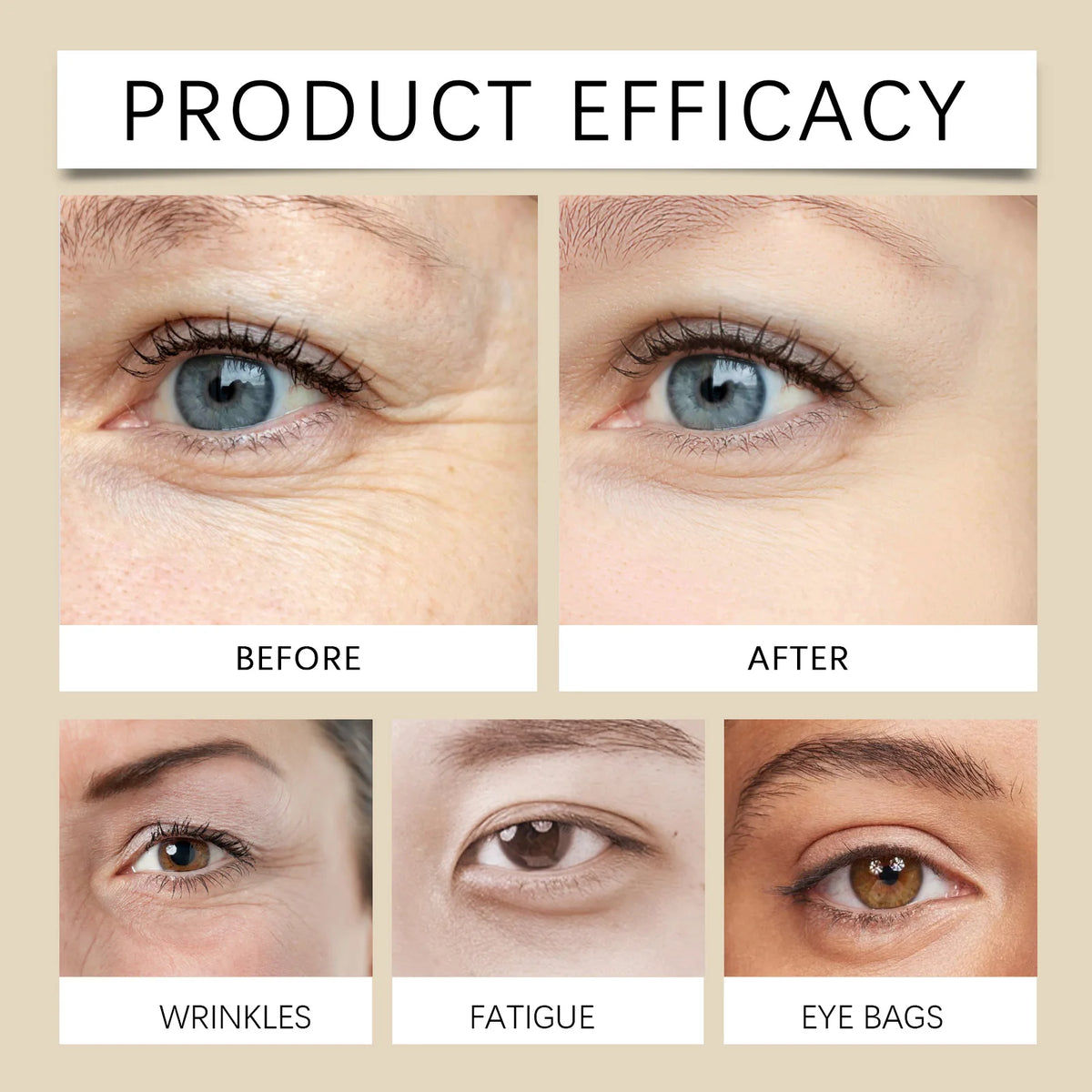 Jaysuing Coffee Eye Cream Roller For Dark Circles And Puffiness