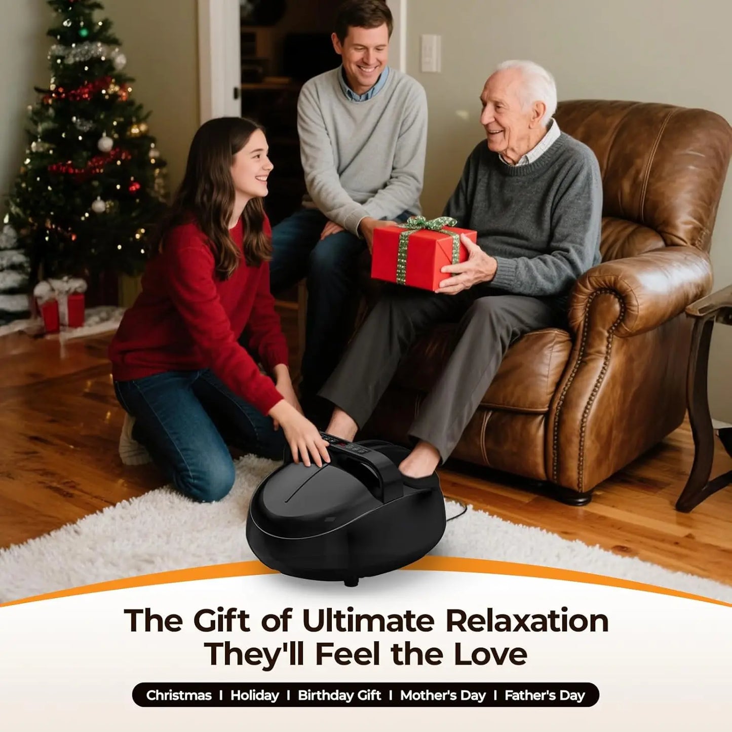 HTM Shiatsu Foot Massager With Air Compression 9 Levels