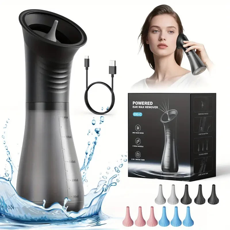 SUNUO Electric Water Powered Ear Wax Removal Irrigation Cleaning System
