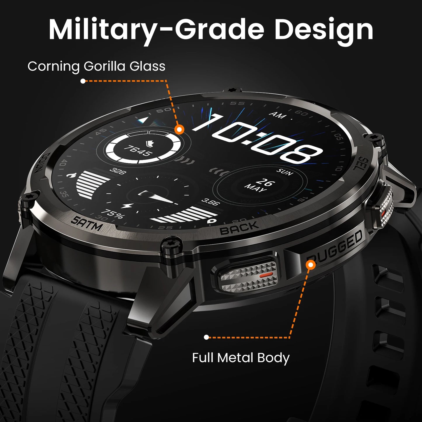 KOSPET Tank T4C Smartwatch Dual Band GPS Waterproof