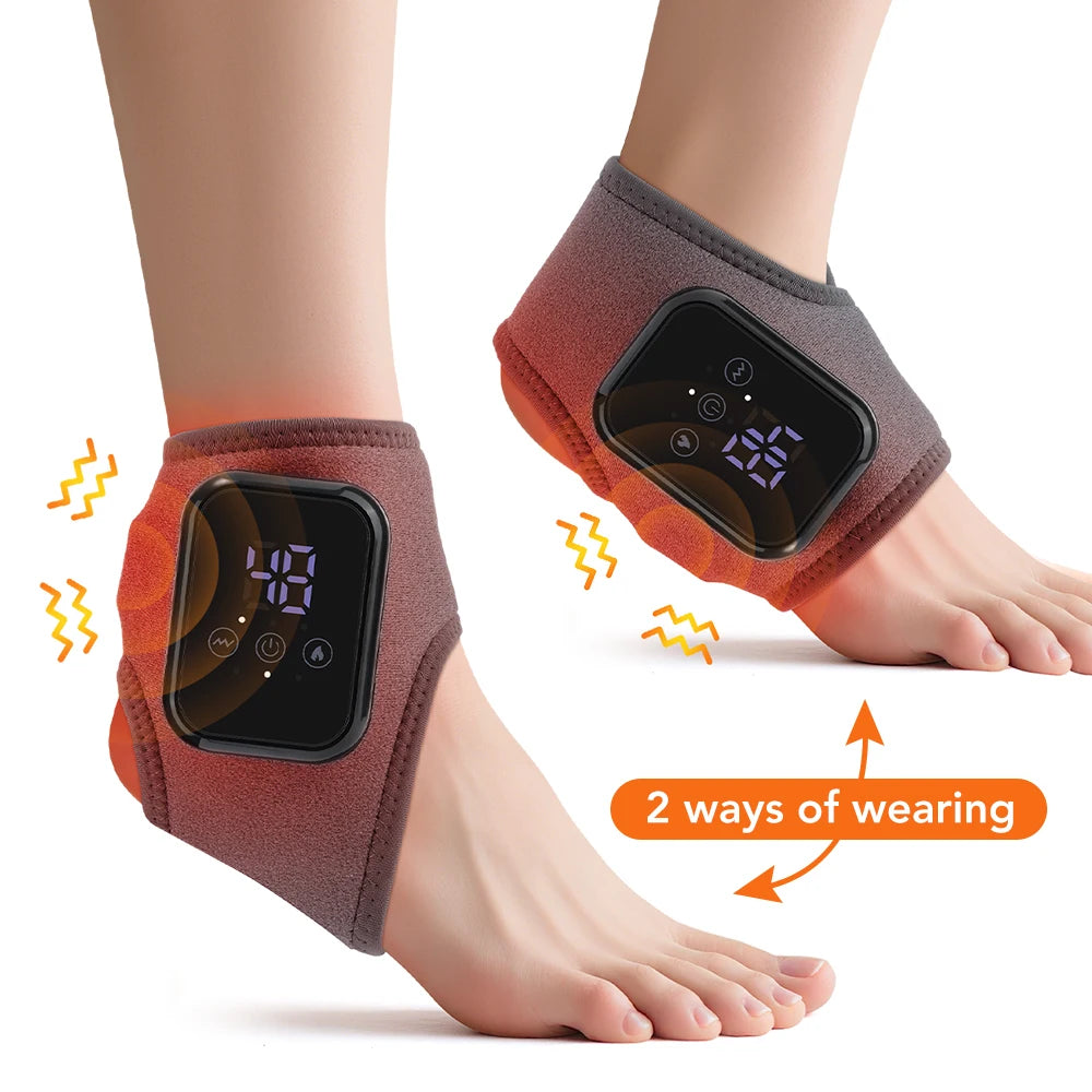 Hailicare Heated Ankle Massager With Vibration And Heat