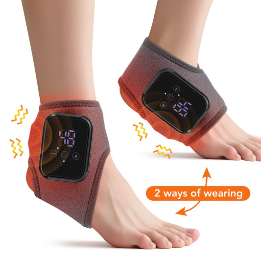 Hailicare Heated Ankle Massager With Vibration And Heat