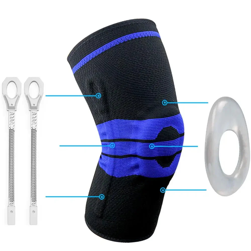 Breathable Knit Knee Compression Sleeve for Running and Joint Support