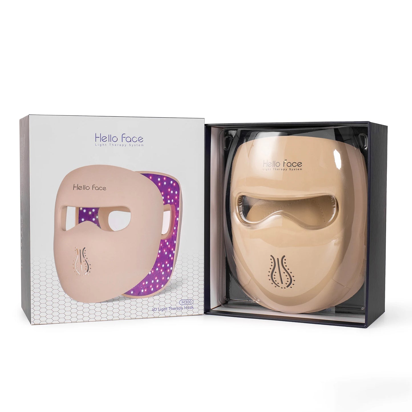 Hello Face M300 4D LED Light Therapy Silicone Facial Mask