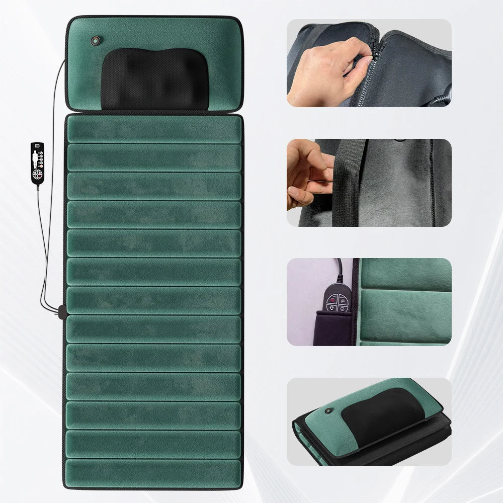 SL-602 Full Body Massage Mat With Heat And Detachable Pad