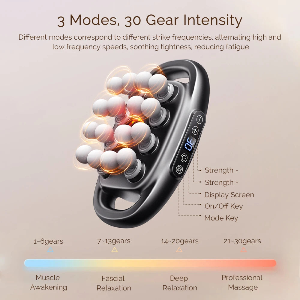 Foreverlily 16-Head Fascia Gun High-Frequency Vibration Massage