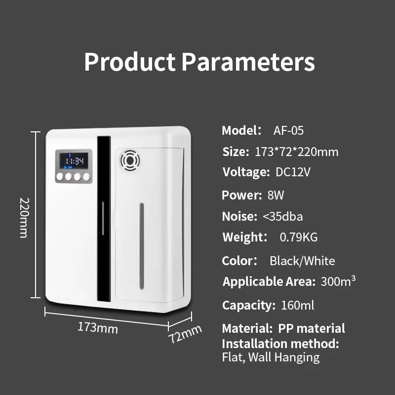 Namste Bluetooth Aroma Diffuser With Wall Mount Holder