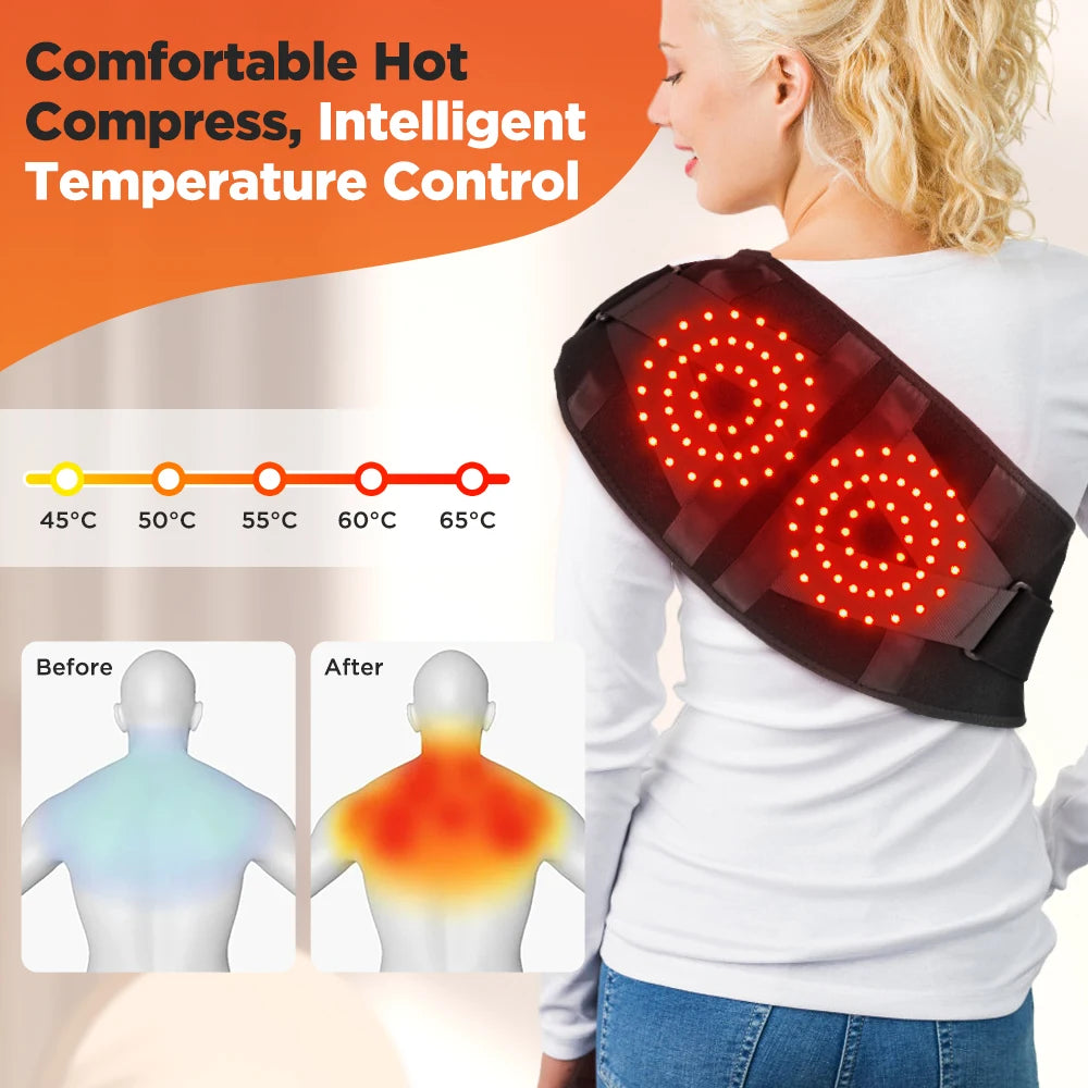 Hailicare Heating Vibration Massager Belt For Lumbar Support