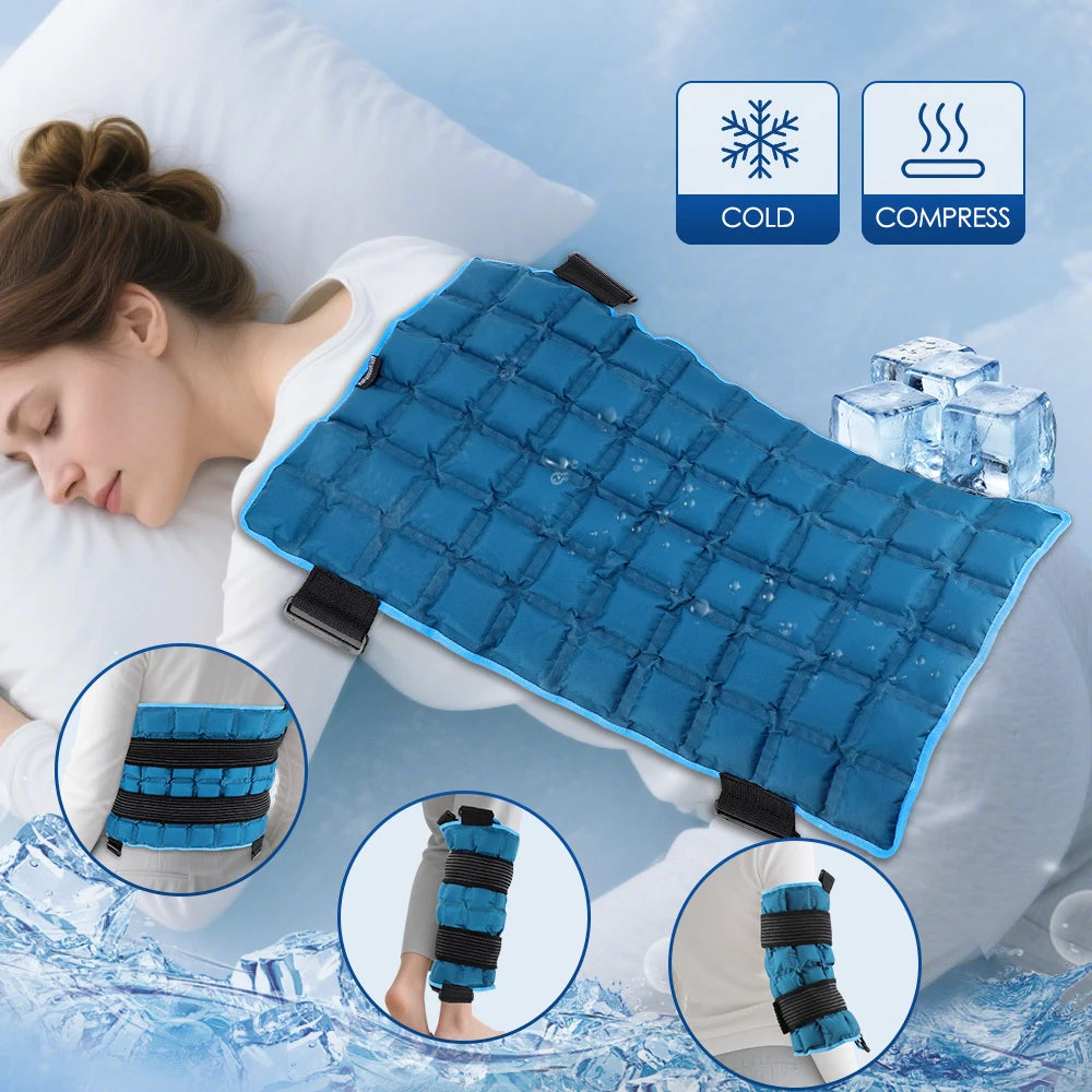 PastSky Reusable Self-Absorbing Ice Pack Hot Cold Wrap Back Knee