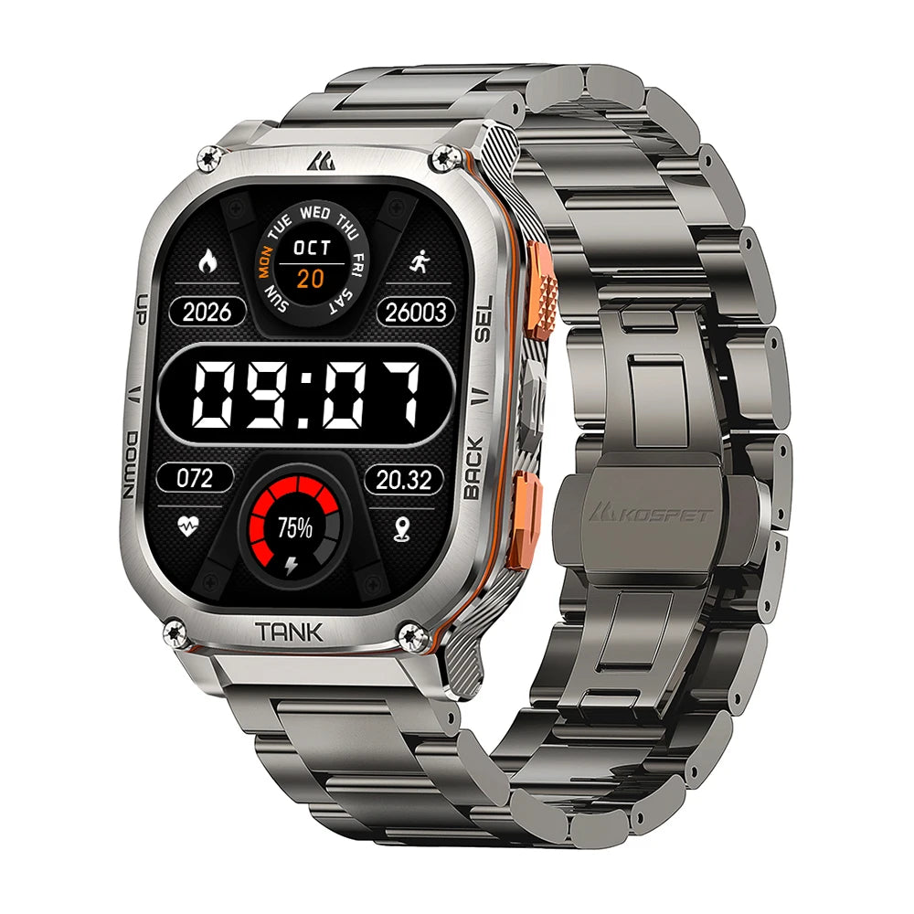 KOSPET Tank M3 Ultra GPS Smartwatch For Men Waterproof 5ATM