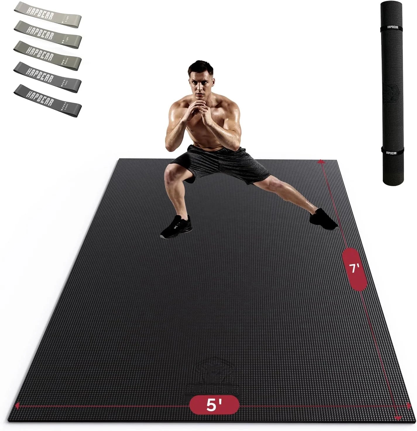Hapbear High Density Pvc Commercial Grade Fitness Mat