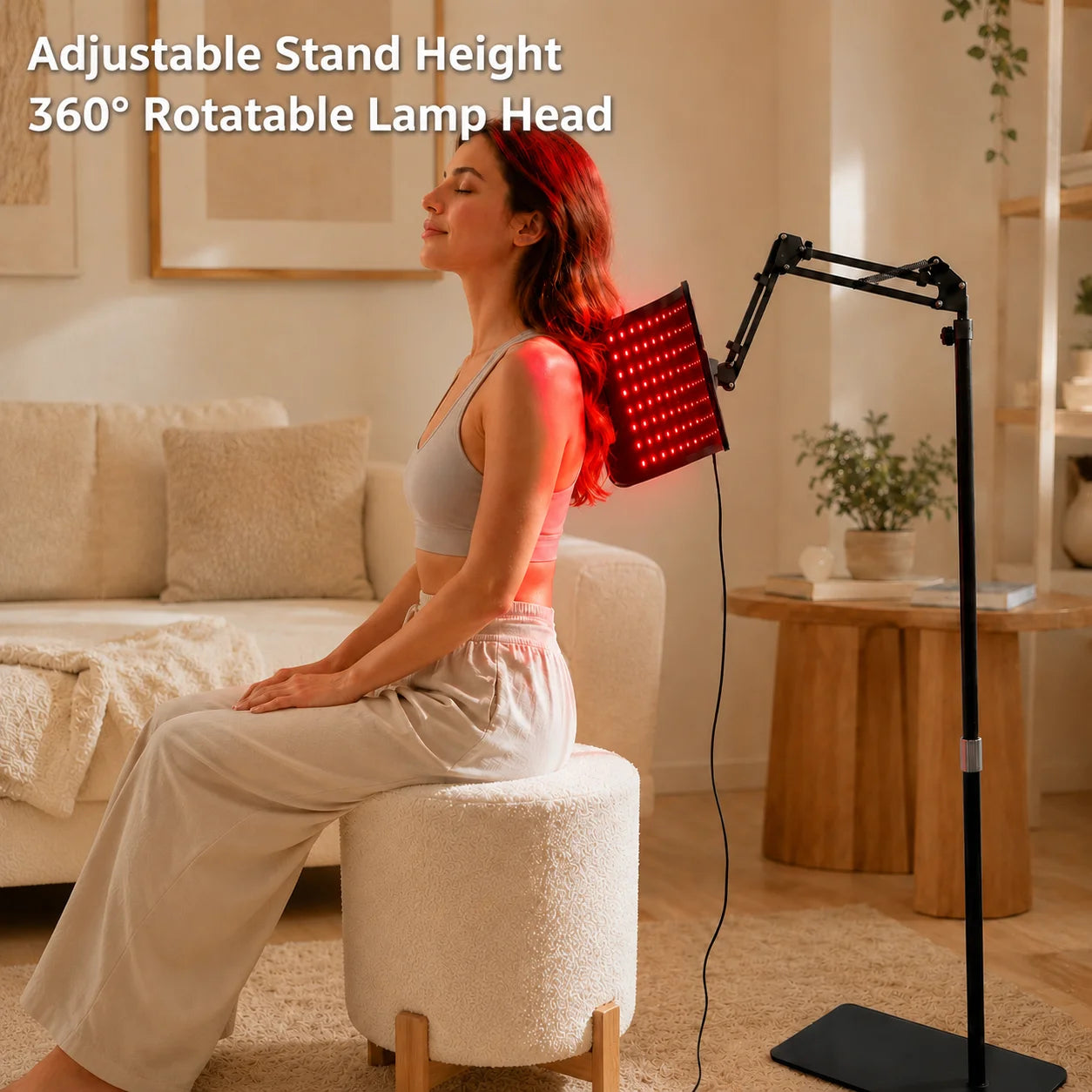Near Infrared Light Panel 660Nm 850Nm With Adjustable Stand Timer