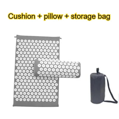 Acupressure Mat And Pillow Set For Neck Back Pain Relief