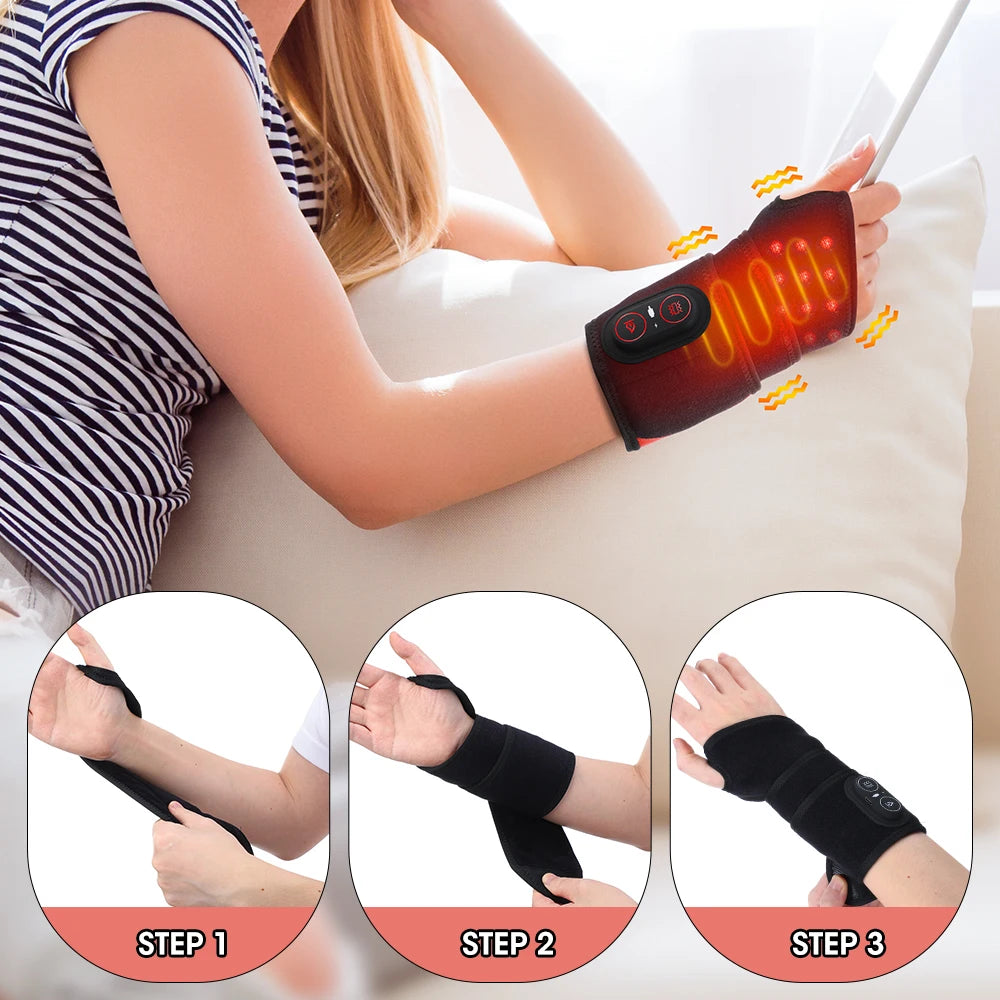 Hailicare Cordless LED Red Light Vibration Heating Wrap