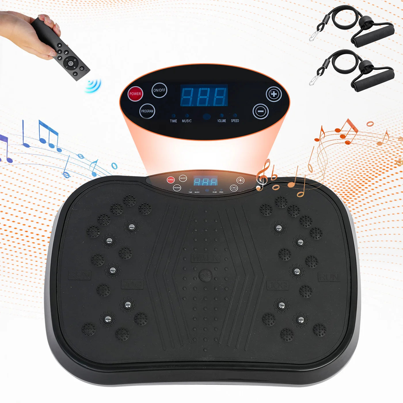 Portable Full Body Vibration Exercise Plate With Remote Control