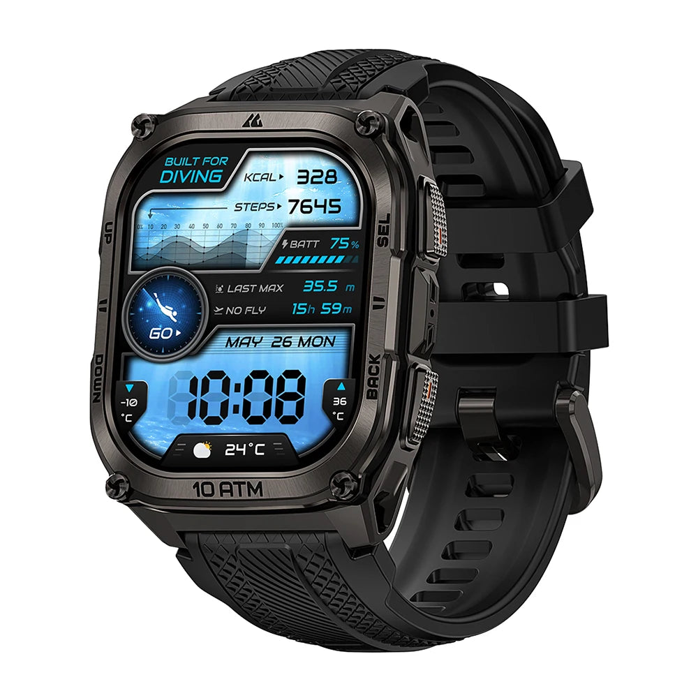 KOSPET Tank M4 Smart Watch GPS 10ATM Waterproof Health Monitor